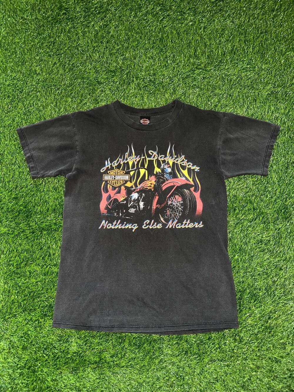 Harley-Davidson Nothing Else Matters Flame Motorcycle Graphic T-Shirt Uke's Keno